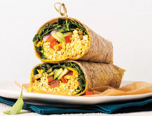 Tofu Avocado Scramble Wrap Recipe